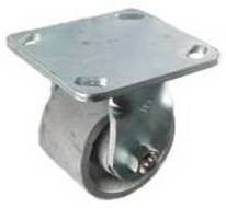 3-1/4" x 2" Cast Iron Rigid Caster - 700 lbs Capacity